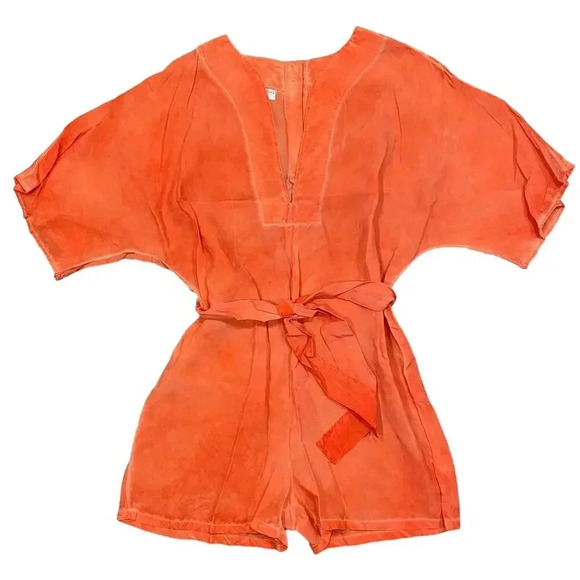 Anthropologie Correy Lynn Calter Romper Short Jumper Small Modest Gauze Festival - Picture 1 of 14